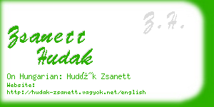 zsanett hudak business card